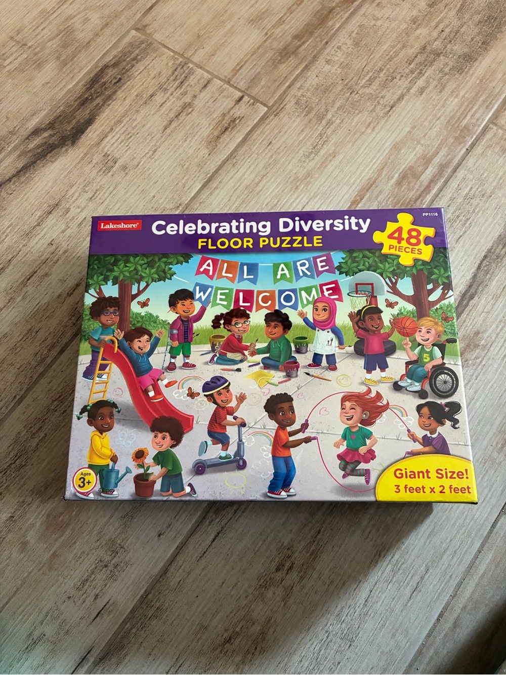 Lakeshore Diversity Giant Piece Floor Puzzle 48 Piece-Age 3+ (3 Feet By 2 Feet)